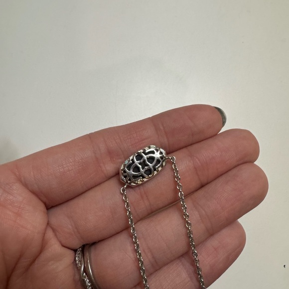 Kendra Scott Elisa Necklace in Rhodium Black - Picture 4 of 5